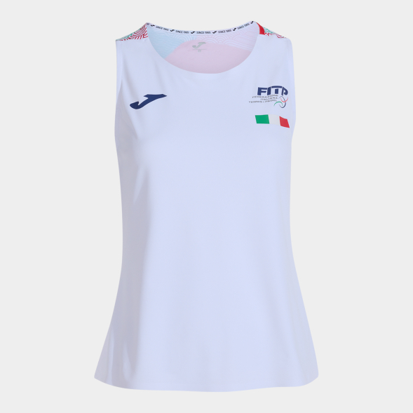 CAMISETA SIN MANGAS MUJER 1ª FED. ITALIA TENIS Y PADEL