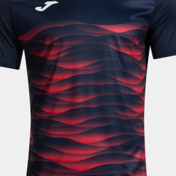 CAMISETA MANGA CORTA TIGER VII DARK NAVY ROJO