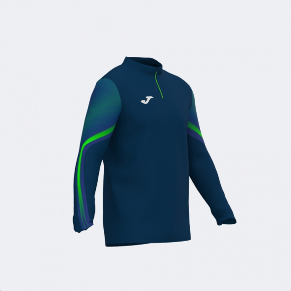 SUDADERA ELITE XI MARINO VERDE FLUOR