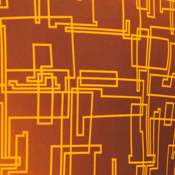 Майка на бретельках ELITE VIII Черный-оранжевый