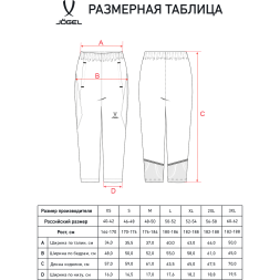 Брюки тренировочные с карманами JOGEL PREMIER PerFormDRY 3/4 Training Pants, темно-серый