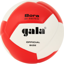 Мяч вол. GALA Bora 12, BV5675S, р. 5, синт. кожа ПУ, клееный, бут. кам, красно-белый