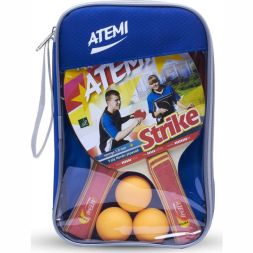 Набор для настольного тенниса Atemi STRIKE (2ракетки+чехол+3 мяча***)