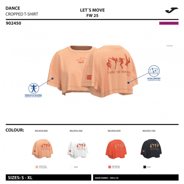 CAMISETA MANGA CORTA STEP NARANJA