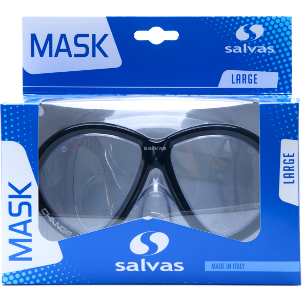 Маска для плавания SALVAS Change Mask CA195C2TNSTH, размер взрослый, черная