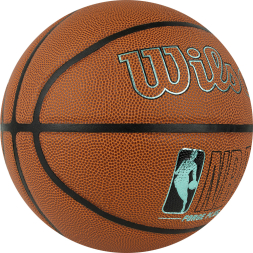Мяч баск. WILSON NBA Forge Plus Eco BSKT, WZ2010901XB6, р.6, PU, бутиловая камера, коричневый