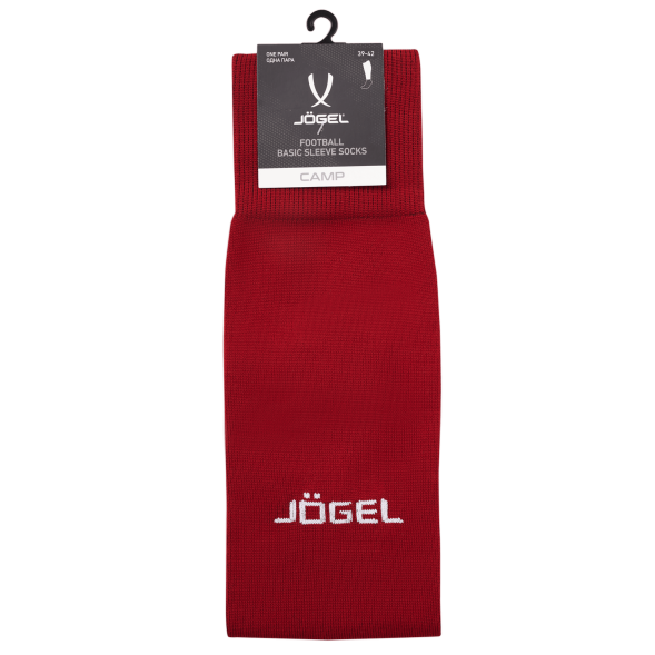 Гольфы футбольные JOGEL CAMP BASIC SLEEVE SOCKS, гранатовый/белый