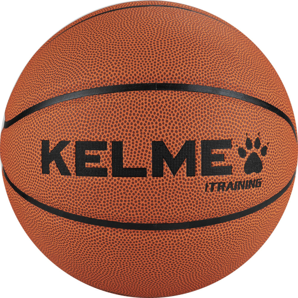 Мяч баск. KELME Training, 8202QU5001-217, р. 7, 8 пан., ПУ, нейлон. корд, бутил, ярко-коричневый