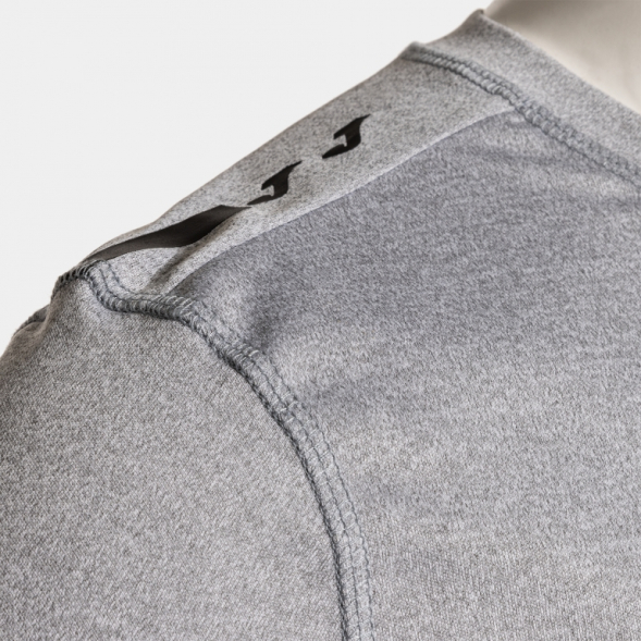 CAMISETA MANGA CORTA OLIMPIADA HANDBALL GRIS MELANGE NEGRO