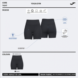 MALLAS CORTAS INDOOR GYM NEGRO