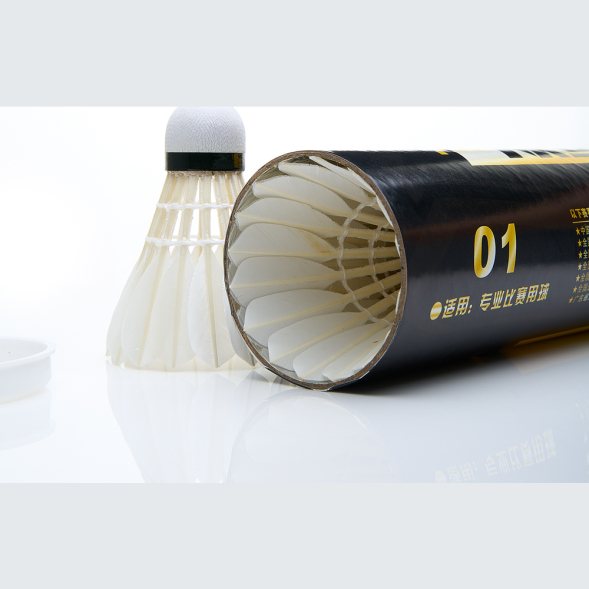 Воланы для бадминтона DOUBLE FISH JINQUE 01 (перо/пробка), 12 шт.