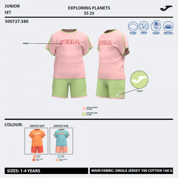 SET KIDS CAMP NARANJA AZUL