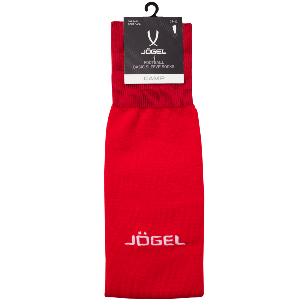 Гольфы футбольные JOGEL CAMP BASIC SLEEVE SOCKS, красный/белый