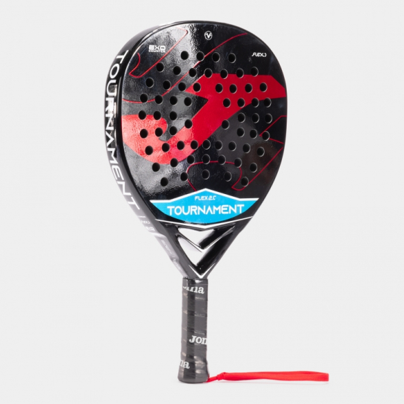 PALA DE PÁDEL TOURNAMENT FLEX NEGRO ROJO