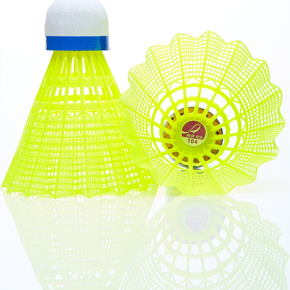 Воланы для бадминтона DOUBLE FISH JINQUE 104w ( нейлон), 6 шт, белый