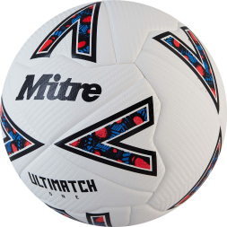 Мяч футб. MITRE Ultimatch One 24, 5-B01789C29, р.4, 24 пан.ТПУ, термосшивка, бело-черный