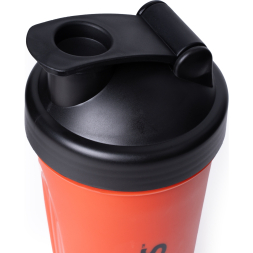 Шейкер спортивный TORRES, S01-600-01, 600мл, черная крышка с колпачком, пластик, прозрачный