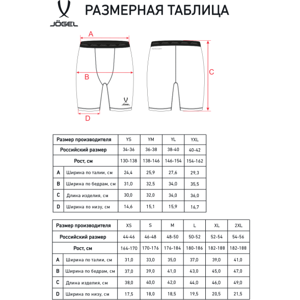Шорты компрессионные JOGEL CAMP PerFormDRY Tight Short, черный/белый