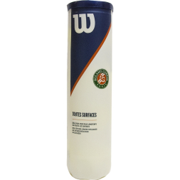 Мяч теннисный WILSON Roland Garros All Court, WRT116400, одобр.ITF, фетр, нат.резина, уп.4 шт