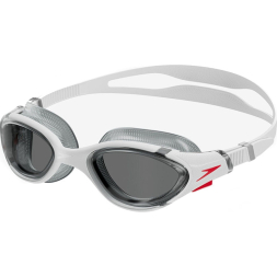 Очки для плав. SPEEDO Biofuse 2.0, 8-00233214500, ДЫМЧАТЫЕ линзы, белая оправа
