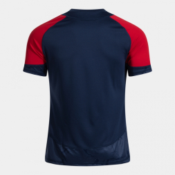 CAMISETA MANGA CORTA HISPA V DARK NAVY ROJO