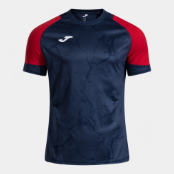 CAMISETA MANGA CORTA HISPA V DARK NAVY ROJO