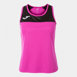 CAMISETA TIRANTES MONTREAL ROSA FLÚOR NEGRO