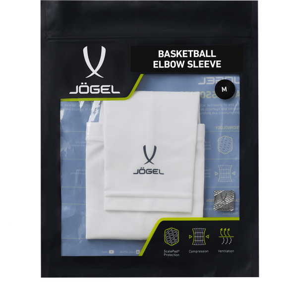 Рукав баскетбольный JOGEL ELBOW SLEEVE, белый