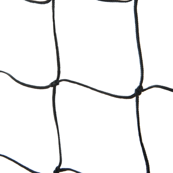 Сетка для пляжн. вол. FS-PV-№22, любит, черн., 8.5х1м, нить 3.5мм, 3 стор. оверлок, зел. стропа без троса