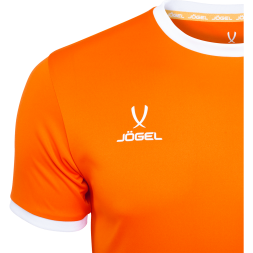 Футболка футбольная JOGEL CAMP Origin, оранжевый/белый, детский