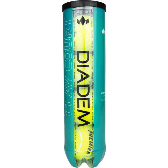 Мяч теннисный DIADEM Premier Clay Court 4B, BALL-4CASE-CLAYCRT, уп.4 шт,одобр.ITF, фетр, желт
