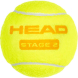 Мяч теннисный детский HEAD Stage 2 Orange, 578423,уп.3 шт, фетр,нат.резина,желто-оранжевый