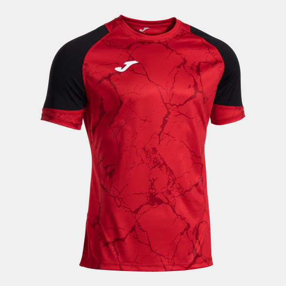CAMISETA MANGA CORTA HISPA V ROJO NEGRO