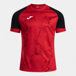 CAMISETA MANGA CORTA HISPA V ROJO NEGRO