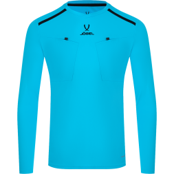 Футболка судейская с длинным рукавом JOGEL DIVISION PerFormDRY Referee LS Tee, голубой