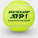 Мяч теннисный Dunlop ATP Championship 3B, 601332, уп.3ш, одобр. ITF, нат.резина,фетр.