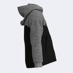 SUDADERA CON CAPUCHA PARK NEGRO GRIS MELANGE