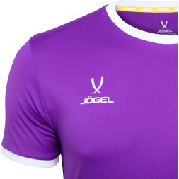 Футболка футбольная JOGEL CAMP Origin, фиолетовый/белый, детский
