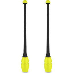 Булавы для художественной гимнастики INDIGO IN017, длина 36 см, каучук, вставляющиеся