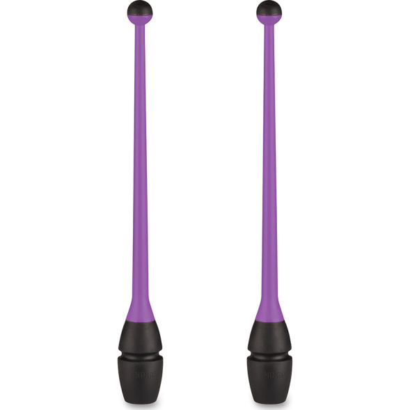 Булавы для художественной гимнастики INDIGO IN017, длина 36 см, каучук, вставляющиеся