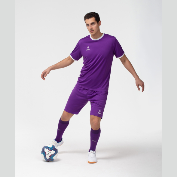 Футболка футбольная JOGEL CAMP Origin, фиолетовый/белый