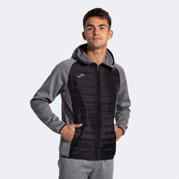 SOFT SHELL BERNA III GRIS MELANGE NEGRO