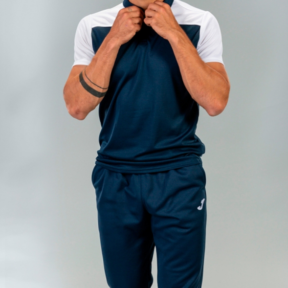 Поло с коротким рукавом HOBBY Темно синий-белый