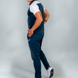 Поло с коротким рукавом HOBBY Темно синий-белый