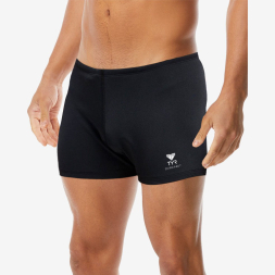 Плавки-шорты TYR Energia Durafast Elite Solid Square Leg, SQDUS7A-001, р.30 российский размер 46, полиэстер, спандекс