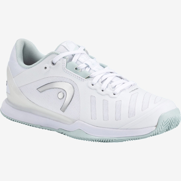 Кроссовки тен. жен. HEAD Sprint Evo 3.0 Clay 274394, р.5,5(рос.37,5), иск. кожа, текстиль, белый