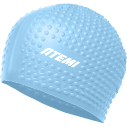 Шапочка для плавания Atemi bubble cap Light blue, силикон, Цвет: Голубой, FBC1LBE