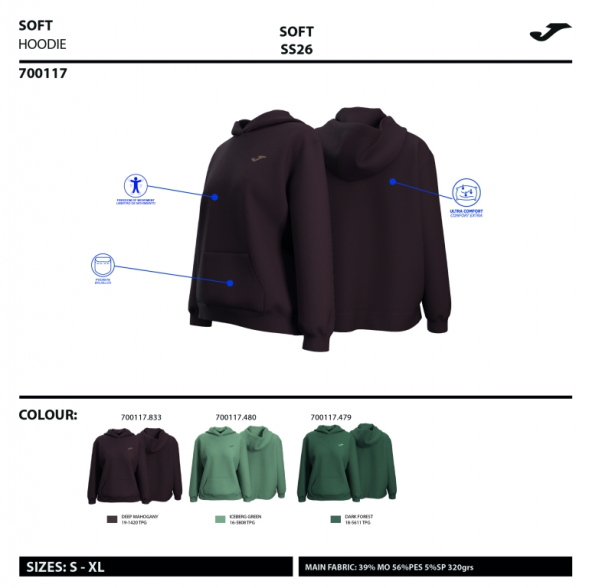 SUDADERA CON CAPUCHA BREATH GRIS