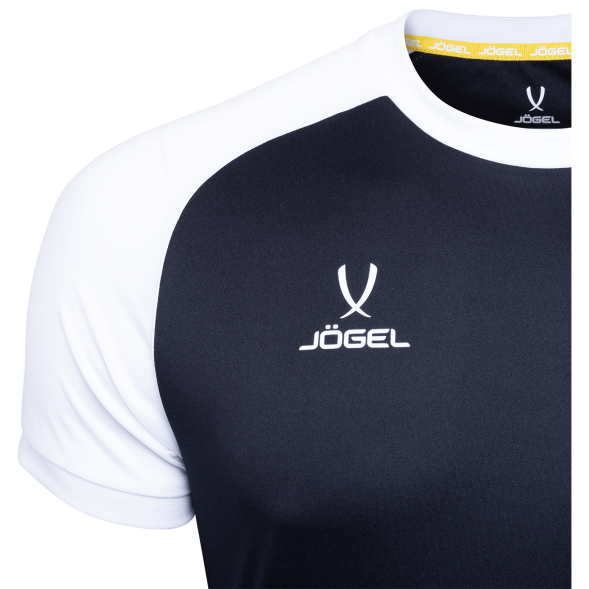 Футболка игровая JOGEL CAMP Reglan Jersey, черный/белый, детский