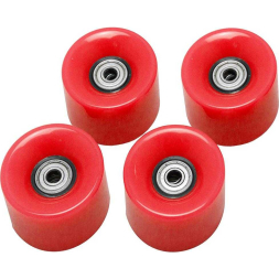 Набор колес для миниборда цвет красный (подшипник ABEC-5), AW-18.06